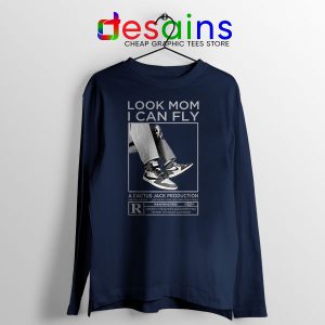 Cactus Jack Shoes Jordan Fly Navy Long Sleeve Tee Michael Jordan