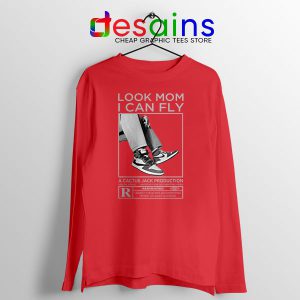 Cactus Jack Shoes Jordan Fly Red Long Sleeve Tee Michael Jordan