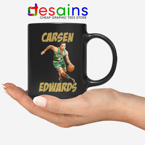 Carsen Edwards Celtics Graphic Black Mug Boston Celtics NBA