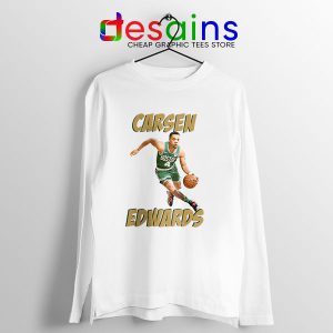 Carsen Edwards Nba New White Long Sleeve Tee