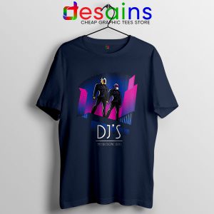 Daft Punk Break Up Merch Navy T Shirt Epilogue Music Duo