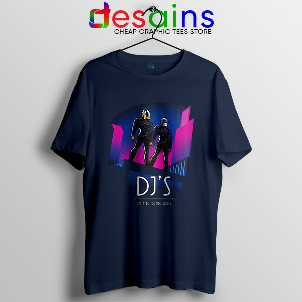 Daft Punk Break Up Merch Navy T Shirt Epilogue Music Duo