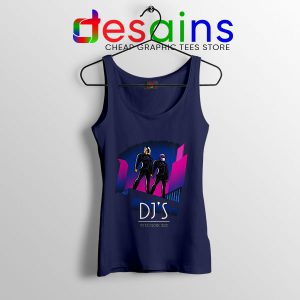 Daft Punk Break Up Merch Navy Tank Top Epilogue