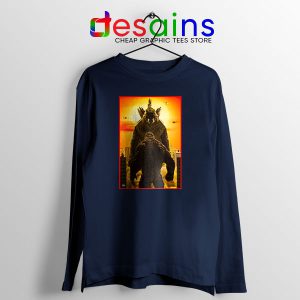 Godzilla vs Kong Who Won Navy Long Sleeve Tee Movie Merch