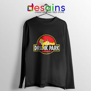 Homer Drinking Beer Long Sleeve Tee Drunk Park