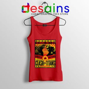 Mechagodzilla Godzilla vs Kong Red Tank Top Monster Battle