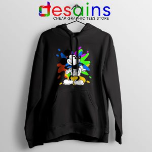 Mickey Mouse On Disney Art Black Hoodie Best Cartoon