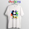 Mickey Mouse On Disney Art T Shirt Cartoon Paint