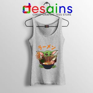 Ramen Baby Yoda Meme SPort Grey Tank Top Star Wars Mandalorian