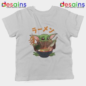 Ramen Noodle Baby Yoda Kids Tee The Mandalorian Disney+