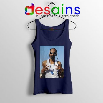 Snoop Dogg Rapper Graphic Navy Tank Top Nipsey Blue