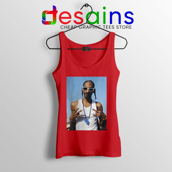Snoop Dogg Rapper Graphic Red Tank Top Nipsey Blue