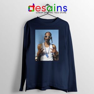 Snoop Dogg Rapper Navy Long Sleeve Tee Deep Cover