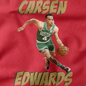 Vintage Carsen Edwards 90s Graphic Fan Apparel