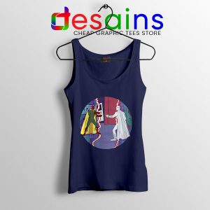 White Vision Marvel Disney Navy Tank Top Wandavision