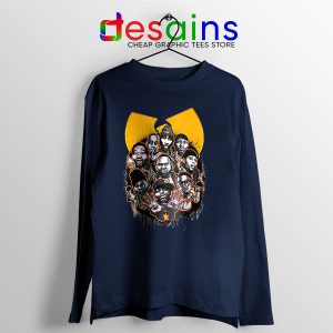 Best Wu Tang NY Yankees Navy Long Sleeve Tee Baseball Team