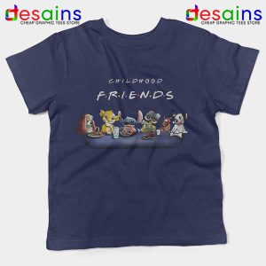 Cartoons Friends Show Navy Kids Tee Childhood TV Series