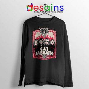 Cat Sabbath Band Long Sleeve Tee Meow Black Sabbath