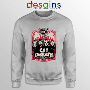 Cat Sabbath Band Sport Grey Sweatshirt Funny Rock Bands