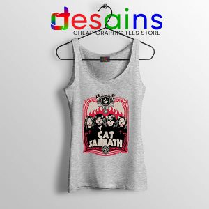 Cat Sabbath Band Sport Grey Tank Top Funny Meow