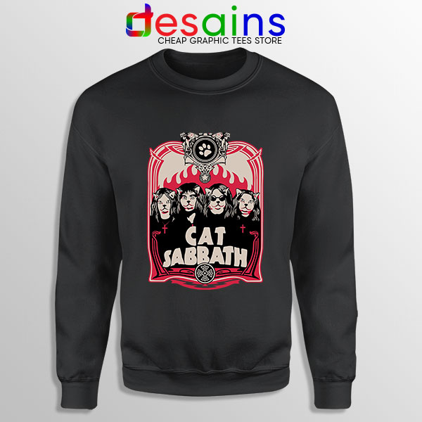 Cat Sabbath Band Sweatshirt Funny Rock Bands