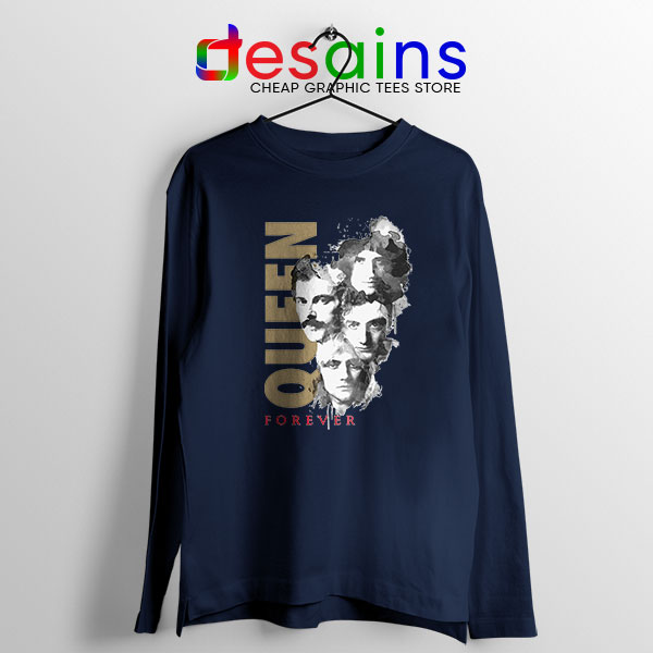 Forever Queen Band Navy Long Sleeve Tee