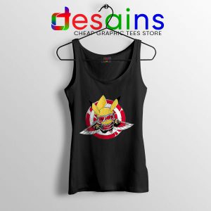 Funny The Falcon Pikachu Black Tank Top Pokemon