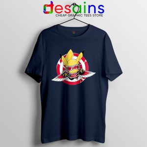 Funny The Falcon Pikachu Navy T Shirt Pokemon