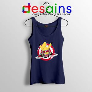 Funny The Falcon Pikachu Navy Tank Top Pokemon