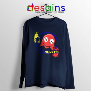 Funny blink 182 Game Navy Long Sleeve Tee Blinky