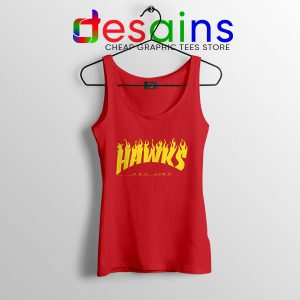 Hawks Logo Parody Red Tank Top My Hero Academia