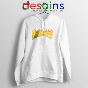 Hawks Logo Parody WHite Hoodie My Hero Academia