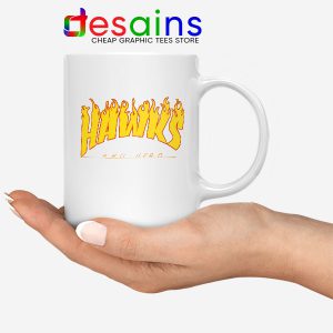 Hawks Logo Parody White Mug My Hero Academia