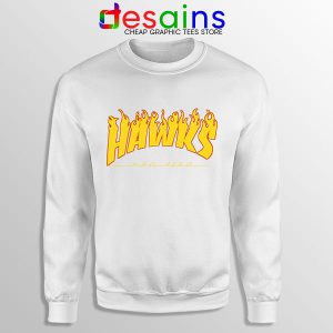 Hawks Logo Parody White Sweatshirt My Hero Academia