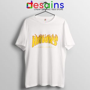 Hawks Logo Parody White T Shirt My Hero Academia