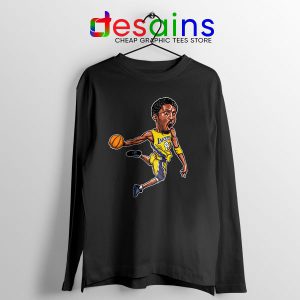 Last Kobe Bryant Game Dunk Black Long Sleeve Tee NBA Lakers