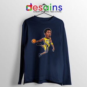 Last Kobe Bryant Game Dunk Navy Long Sleeve Tee NBA Lakers