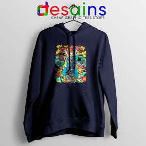 MF Doom Comic Navy Hoodie Celebrity Rapper