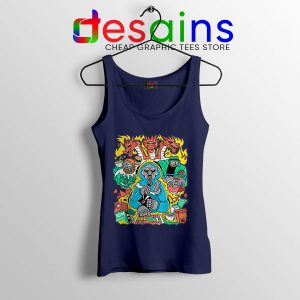 MF Doom Comic Navy Tank Top Celebrity Rapper