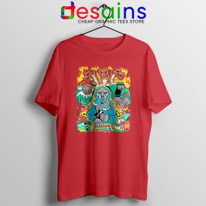 MF Doom Comic Red T Shirt Celebrity Rapper