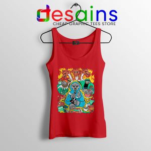 MF Doom Comic Red Tank Top Celebrity Rapper