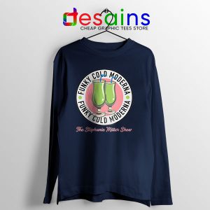 Moderna Vaccine Funky Cold Navy Long Sleeve Tee