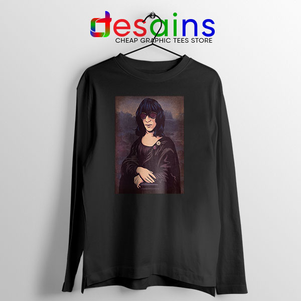 New Wave Mona Lisa Black Long Sleeve Tee Ramona