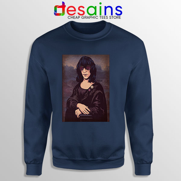New Wave Mona Lisa Navy Sweatshirt Ramona