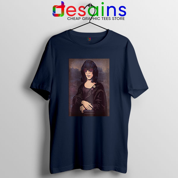 New Wave Mona Lisa Navy T Shirt Ramona