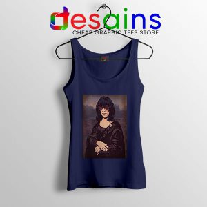 New Wave Mona Lisa Navy Tank Top Ramona