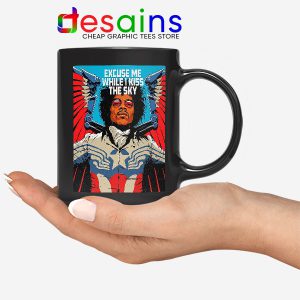 Purple Haze Kiss the Sky Black Mug Jimi Hendrix