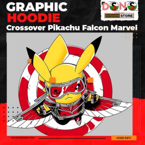 Ultimate Pikachu Falcon Marvel Graphic Hoodie