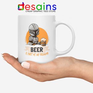 Best Mandalorian Beer White Mug Funny Beer Religion