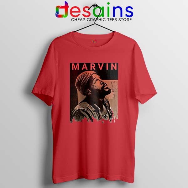 Best Marvin Gaye Tribute Red T Shirt Soul Singer